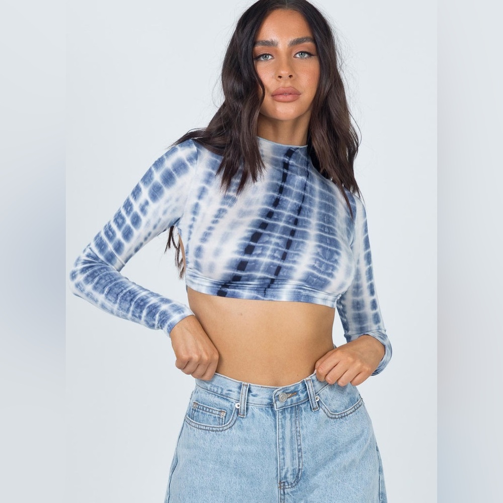 Princess Polly Louise Top in Blue Size 2